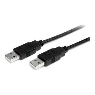 StarTech 1m USB 2.0 A to A Cable - M/M - 1m USB 2.0 aa Cable - USB a male to a male Cable (USB2AA1M) - USB cable - USB (M) to USB (M) - USB 2.0 - 1 m - black - for P/N: ST4200MINI2, SV231HDMIUA