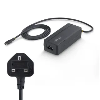 Startech - Power adapter - GaN - 140 watt - 5 A - Power Delivery 3.1 (USB-C) - black - United Kingdom