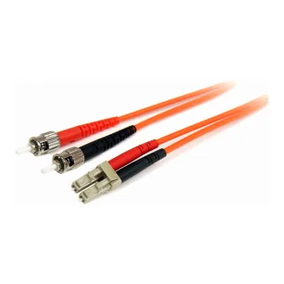 Startech 3m Fiber Optic Cable - Multimode Duplex 62.5/125 - LSZH - OM1 - LC to ST Cat6 Patch Cable (FIBLCST3)