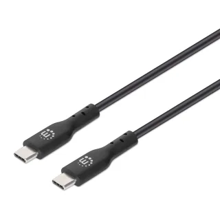 Manhattan 354875 USB-C Cable 2M Male/Male- 480MBPS (USB 2.0) 3A Black Bag