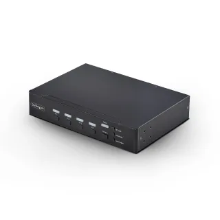 Startech - KVM / audio / USB switch - 4 x KVM / audio / USB - 1 local user - desktop - TAA Compliant