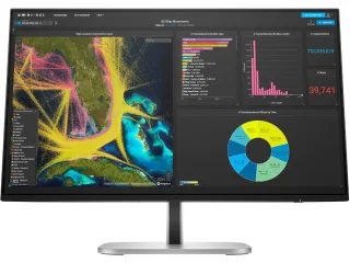 HP 524pu - Series 5 Pro - LED monitor - 24" (23.8" viewable) - 1920 x 1080 Full HD (1080p) @ 100 Hz - IPS - 350 cd/m² - 1500:1 - 5 ms - HDMI, DisplayPort, USB-C - jet black, natural silver and jet black (stand)