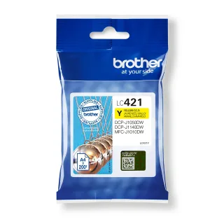 Brother LC421Y - Yellow - original - ink cartridge - for Brother DCP-J1140DW, DCP-J1800DW, MFC-J1010DW, MFC-J1012DW
