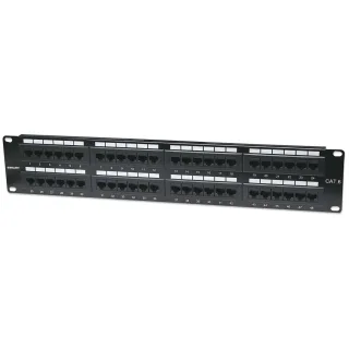 Intellinet 560283 CAT6 Patch Panel 48-PORT Utp- 2U Unshielded
