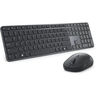 Dell Pro 7 KM726 - Keyboard and mouse set - Slim - full size - wireless - 2.4 GHz, Bluetooth - QWERTY - UK - graphite