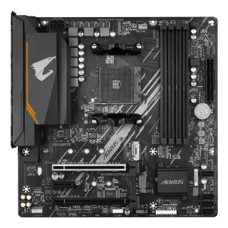 Gigabyte B550M AORUS ELITE Ultra Durable AMD AM4 Socket Motherboard, Micro-ATX, 4x DDR4 Slots, 2x M.2 Sockets, Fitted I/O Shield, GbE LAN, 1x DVI-D / 1x HDMI Port