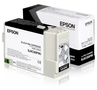 Epson SJIC20P(K) - Black - original - ink cartridge - for TM C3400BK