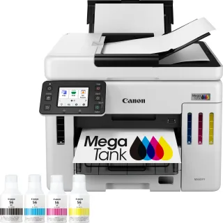Canon MAXIFY GX7150 MegaTank - Multifunction printer - colour - ink-jet - CISS - Legal (216 x 356 mm), A4 (210 x 297 mm) (original) - A4/Legal (media) - up to 24 ipm (printing) - 600 sheets - 33.6 Kbps - USB 2.0, Wi-Fi(n), LAN