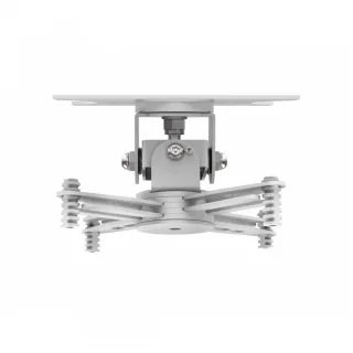 Universal projector ceiling mount - no pole - supports projector 110 mm below ceiling - fits most projectors - obstruction free cable management - includes retrofitting ceiling trim disc, sloping ceiling mechanism - white