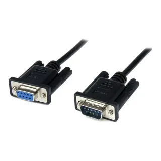 StarTech 1m Black DB9 RS232 Serial Null Modem Cable F/M - DB9 Male to Female - 9 pin Null Modem Cable - 1x DB9 (M), 1x DB9 (F), Black - Null modem cable - DB-9 (F) to DB-9 (M) - 1 m - black - for P/N: 1P3FPC-USB-SERIAL, ICUSB2321F, ICUSB2324, ICUSB2324I, ICUSB232PRO, ICUSB232V2