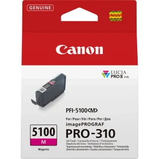 Canon PFI-5100 M - 14.4 ml - magenta - original - hanging box - ink tank - for imagePROGRAF PRO-310