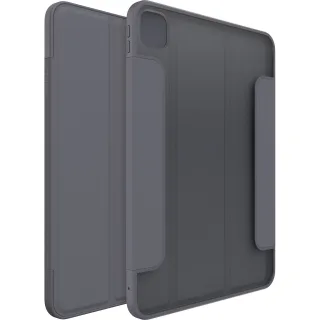 OtterBox Symmetry Series - Flip cover for tablet - polycarbonate, synthetic rubber - thunderstorm (clear/dark grey) - for Apple 11-inch iPad Pro (M4)