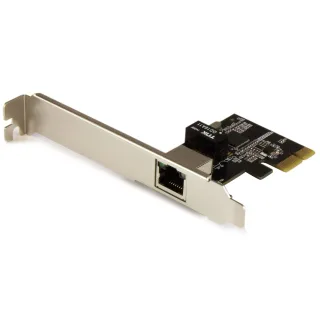 Startech 1-Port Gigabit Ethernet Network Card - PCI Express, Intel I210 NIC - Single Port PCIe Network Adapter Card with Intel Chipset (ST1000SPEXI) - Network adapter - PCI Express x1 low profile - 1GbE - 1000Base-T - black