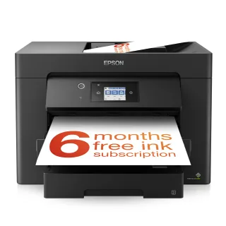 Epson WorkForce WF-7830DTWF 7830DTWF WF7830DTWF 7830DTWF 7830 WF7830D - Multifunction printer - colour - ink-jet - A3 (297 x 420 mm) (original) - A3 (media) - up to 25 ppm (printing) - 500 sheets - 33.6 Kbps - USB 2.0, LAN, Wi-Fi(n)