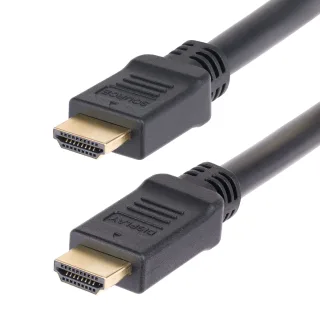 Startech 15m Active HDMI 2.0 Cable, CMP, Plenum Rated, 4K 60Hz - High Speed - HDMI cable - HDMI male to HDMI male - 15 m - shielded - black - active, Unidirectional, 4K60Hz support, HDR10 support