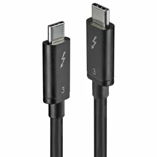 Lindy 41557 2M Thunderbolt 3 Cable (USB Type C Male / Male)