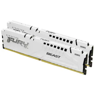 Kingston FURY Beast KF556C36BWEK2-32 32GB (2x 16GB) DIMM System Memory, 5600MHz, DDR5, CL36, White, Intel XMP, AMD EXPO