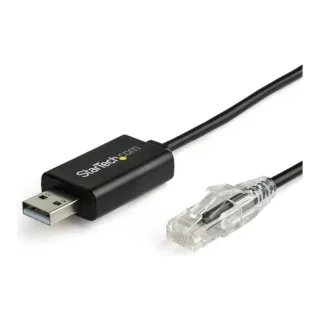 Startech 6 ft (1.8 m) Cisco USB Console Cable - USB to RJ45 Rollover Cable - 460Kbps - Windows, Mac and Linux Compatible - M/M (ICUSBROLLOVR) - Serial cable - USB (M) to RJ-45 (M) - 1.8 m - USB 2.0 - black
