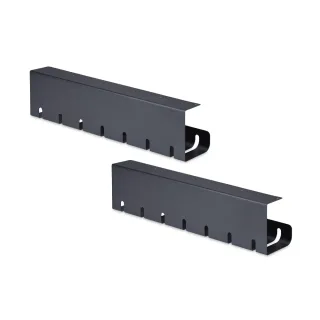 Startech - Cable management tray - power bar holder - under-desk mountable - black - 53 cm - TAA Compliant (pack of 2)