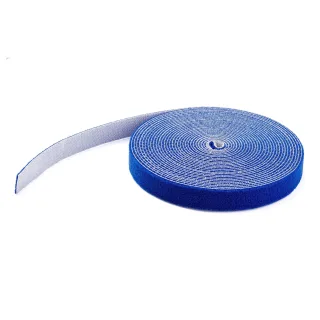 Startech 100ft Hook and Loop Roll, Cut-to-Size Reusable Cable Ties, Bulk Industrial Wire Fastener Tape / Adjustable Fabric Wraps Blue / Resuable Self Gripping Cable Management Straps - Adjustable Loop Ties (HKLP100BL)