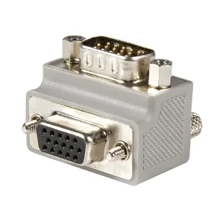 StarTech Right Angle VGA Adapter - Right Angle VGA to VGA - Male/Female - Type 2 - Male VGA to Female VGA (GC1515MFRA2)