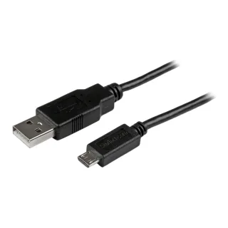 StarTech 2m Mobile Charge Sync USB to Slim Micro USB Cable M/M - USB cable - Micro-USB Type B (M) to USB (M) - USB 2.0 - 2 m - black