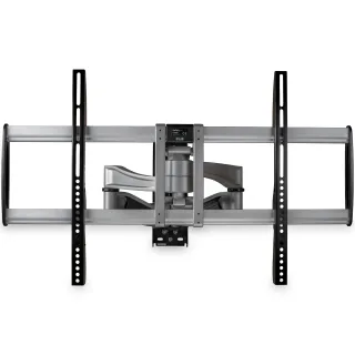 Startech Full Motion TV Wall Mount, Heavy Duty Articulating TV Wall Mount Bracket for 32" to 75" (165lb/75kg) VESA Display, Universal Adjustable Tilt/Swivel Flat Screen Arm, Silver - Cable Management (FPWARPS) - Bracket - for TV - plastic, aluminium, steel - black, silver - screen size: 32"-75" - wall-mountable