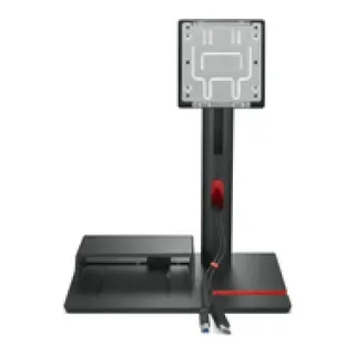 Lenovo ThinkCentre TIO Flex - Stand - for monitor / thin client / mobile phone - screen size: 22"-27" - mounting interface: 100 x 100 mm - desktop - for ThinkCentre TIO Flex 24v 12BN, ThinkStation P360 30FA, 30FB, 30FC, 30FD