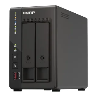 QNAP TS-253E - NAS server - 2 bays - SATA 6Gb/s - RAID 0, 1, 5, 6, 10, 50, JBOD, 60 - RAM 8 GB - 2.5 Gigabit Ethernet - iSCSI support