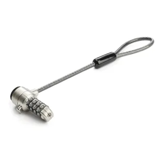 Startech Universal Laptop Cable Lock Expansion Loop, 6 (15cm) Anti Theft 4-Digit Combination K-Slot Lock, Computer Security Cable to Create Twin/Multi-Head Lock for Multiple Devices - Security Cable Loop (BRNCHLOCK) - Security cable lock - black & silver - 15 cm - TAA Compliant