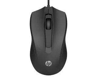 HP 105 - Mouse - right and left-handed - optical - 3 buttons - wired - USB-A - black - Smart Buy
