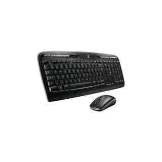 Logitech MK330 Wireless Keyboard and Mouse Combo for Windows, 2.4 GHz Wireless with USB-Receiver, Portable Mouse, Multimedia Keys, Long Battery Life for PC/Laptop, QWERTY UK Layout, Black