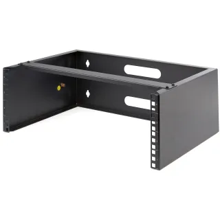 Startech 4U Wall Mount Rack, 19" Wall Mount Network Rack, 13.78 inch Deep (Low Profile), Wall Mounting Patch Panel Bracket for Network Switches, IT Equipment, 44lb (20kg) Capacity - Network Equipment Rack (WALLMOUNT4)