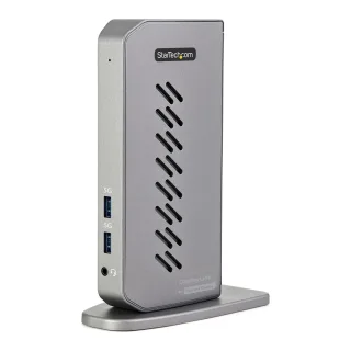Startech USB-C USB-A Dock, Hybrid Universal USB 3.0 Docking Station for USB-C or USB-A Laptop, Dual Monitor 4K 60Hz HDMI/DisplayPort, 6x USB-A Hub, Gigabit Ethernet, USB 3.1/3.2 Gen 1 - Dual 4K USB-C Dock (DK30A2DHUUE) - Docking station - USB - 2 x HDMI, 2 x DP - 1GbE - 40 Watt - United Kingdom, Europe
