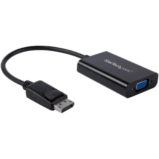 StarTech DisplayPort to VGA Adapter with Audio - 1920x1200 - DP to VGA Converter for Your VGA Monitor or Display (DP2VGAA) - DisplayPort / VGA adapter - DisplayPort (M) to HD-15 (VGA), mini jack, Micro-USB Type B (power only) (F) - DisplayPort 1.2 - 18.4 m - active, 1920 x 1200 (WUXGA) support - black - for P/N: DK30CH2DEP, DK30CH2DEPUE, TB32DP14, TB32DP2T, TB3DK2DHV, TB3DK2DHVUE, TB3DKDPMAWUE