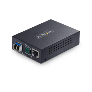 Startech - Fibre media converter - 1GbE - over fibre optic - 10Base-T, 1000Base-LX, 100Base-TX, 1000Base-T - LC Duplex single-mode / RJ-45 - up to 40 km - 1310 nm - TAA Compliant