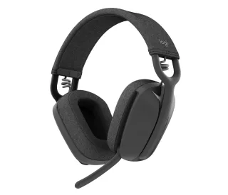 Logitech Zone Vibe Wireless - Headset - full size - Bluetooth - wireless - noise isolating - graphite - Certified for Microsoft Teams