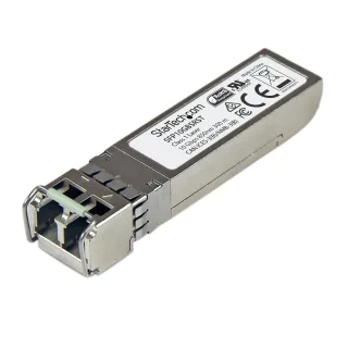 Startech MSA Uncoded Compatible SFP+ Module, 10GBASE-SR, 10GbE Multi Mode (MMF) Fiber Optic Transceiver, 10GE Gigabit Ethernet SFP+, LC Connector, 300m, 850nm, DDM, Mini GBIC Module - Lifetime Warranty (SFP10GBSRST)