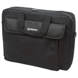 Manhattan 438889 London Laptop Bag 15.6" Black- Top Loader