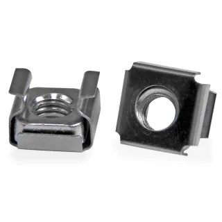 Startech M6 Cage Nuts - 100 Pack - M6 Mounting Cage Nuts for Server Rack & Cabinet (CABCAGENTS62)