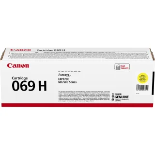 Canon 069H - High Yield - yellow - original - box - toner cartridge - for i-SENSYS LBP673Cdw, LBP673dw, MF752Cdw, MF754Cdw