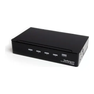 Startech HDMI Splitter 1 In 4 Out - 1080p - 4 Port -Mounting Brackets - 1.3 Audio - HDMI Multi Port - HDMI Audio Splitter (ST124HDMI2) - Video splitter - 4 x HDMI + 4 x audio - desktop - for P/N: SVA12M2NEUA, SVA12M5NA