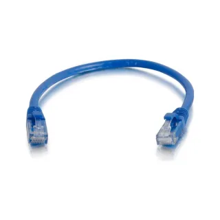 C2G Cat5e Booted Unshielded (UTP) Network Patch Cable - Patch cable - RJ-45 (M) to RJ-45 (M) - 2 m - UTP - CAT 5e - molded, snagless, stranded - blue