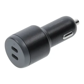 OtterBox - Car power adapter - 65 Watt - PD 3.1/PPS - 2 output connectors (2 x USB-C) - black