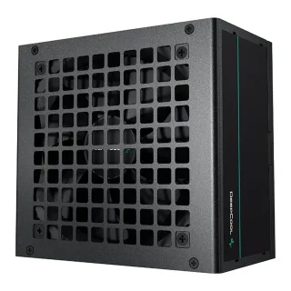 DeepCool PF600 600W PSU, 120mm Silent Hydraulic Bearing Fan, 80 PLUS White, Non Modular, UK Plug, Flat Black Cables, Efficient & Affordable