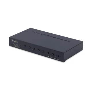 Startech 8-Port HDMI KVM Switch w/1U Rack Mount Kit, 4K 60Hz - KVM switch - 8 x KVM port(s) - 1 local user - desktop - TAA Compliant
