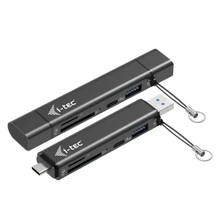 I-TEC USB-C/A DONGLE SD 2X USB SD TF 2X USB (USB-A USB-C)