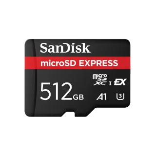 SanDisk Express - Flash memory card - 512 GB - A1 / UHS-I U3 - microSD PCI Express Gen 3.1 UHS-I