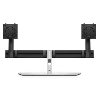 Dell Pro MDS26 - Stand - for 2 monitors - quick release mechanism - silver/black - screen size: 19"-27" - mounting interface: 100 x 100 mm - desktop