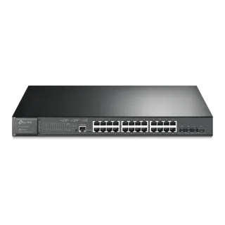 TP-Link JetStream TL-SG3428XMP 24-Port Metal Gigabit and 4-Port 10GE SFP+ L2+ Managed Switch with 24-Port PoE+ (384W)